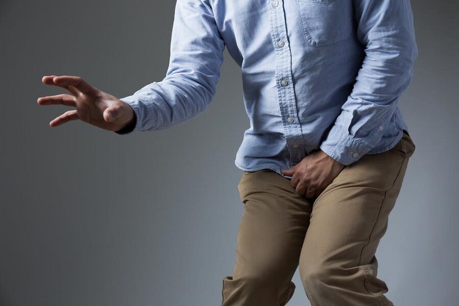 Pain in the thigh as a symptom of prostatitis